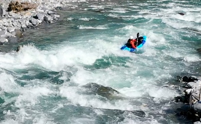 Packraft Schweiz Paddeltechnik