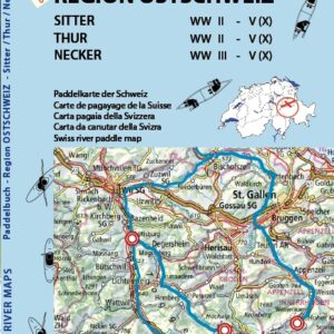 Paddelkarten Schweiz - swiss river maps